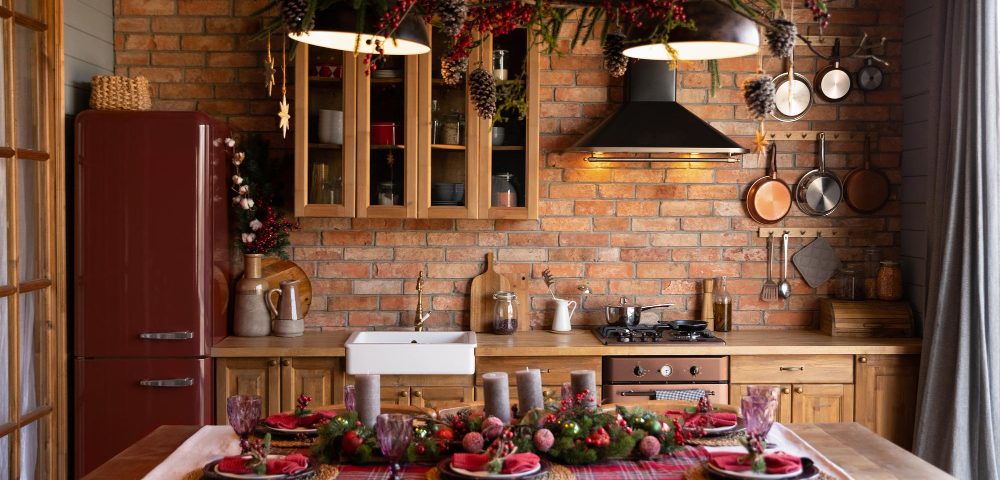 Cuisine style campagnard pour un intérieur chaleureux et authentique