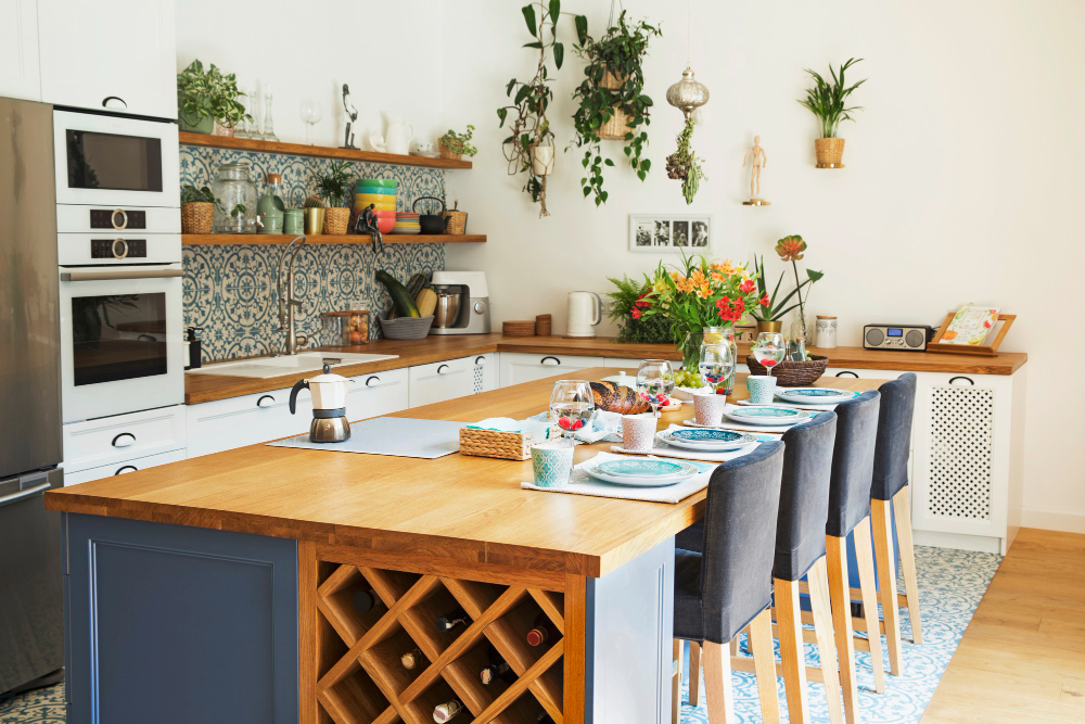 Cuisine style campagnard pour un intérieur chaleureux 