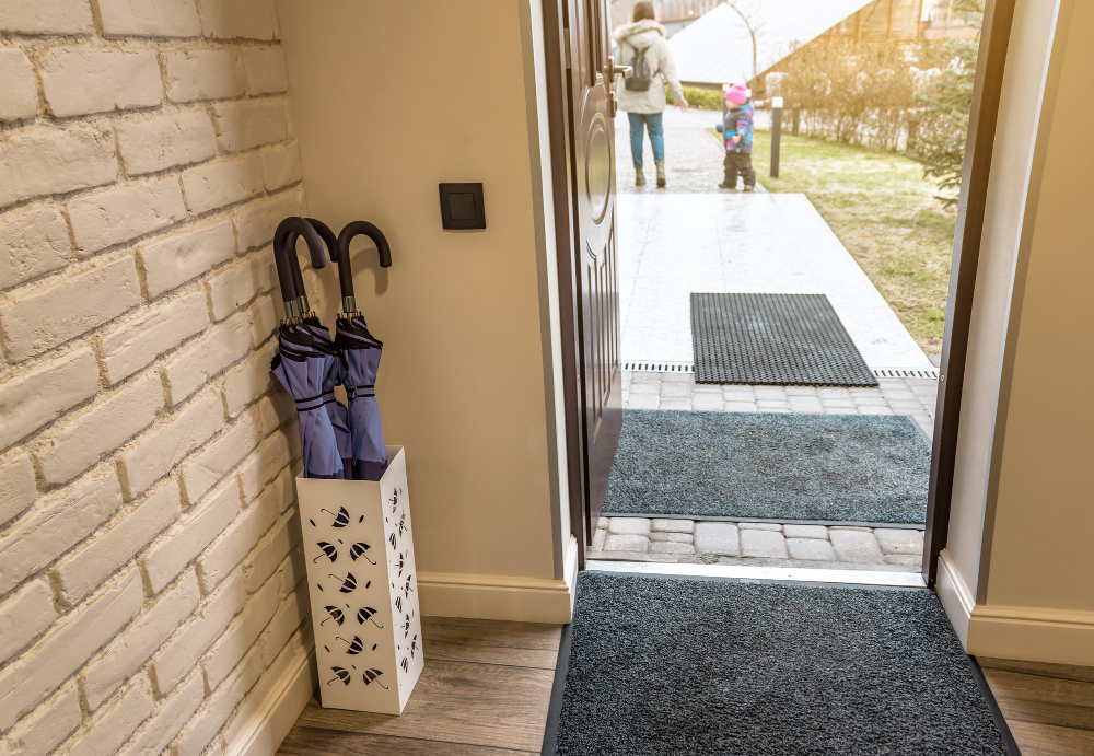  une entrée de maison à la fois originale et chaleureuse